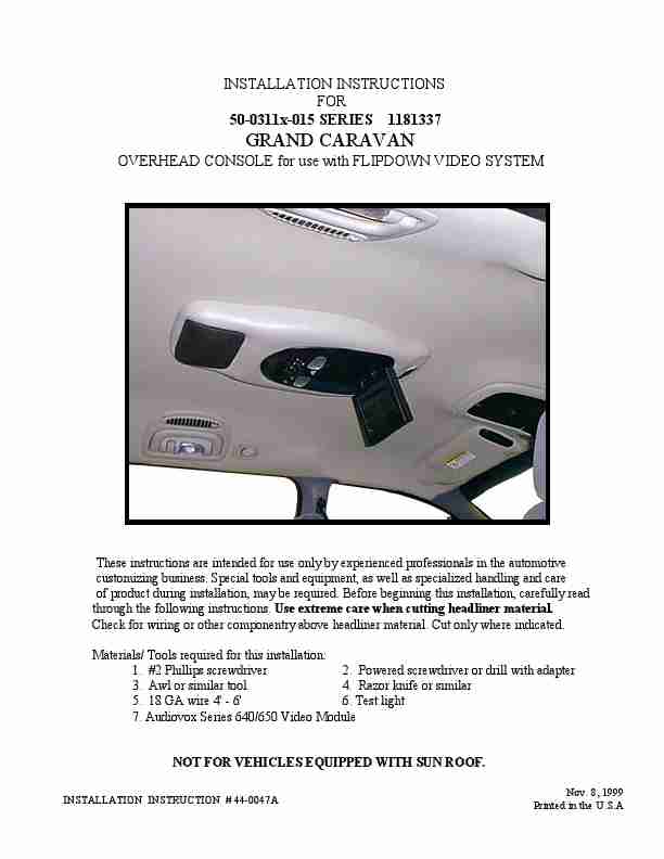 Audiovox Car Video System 50-0311x-015 Series-page_pdf